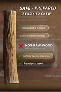 Natural Apple Wood Chew Sticks for Rabbits & Chinchillas | Safe & Eco-Friendly Pet Chews